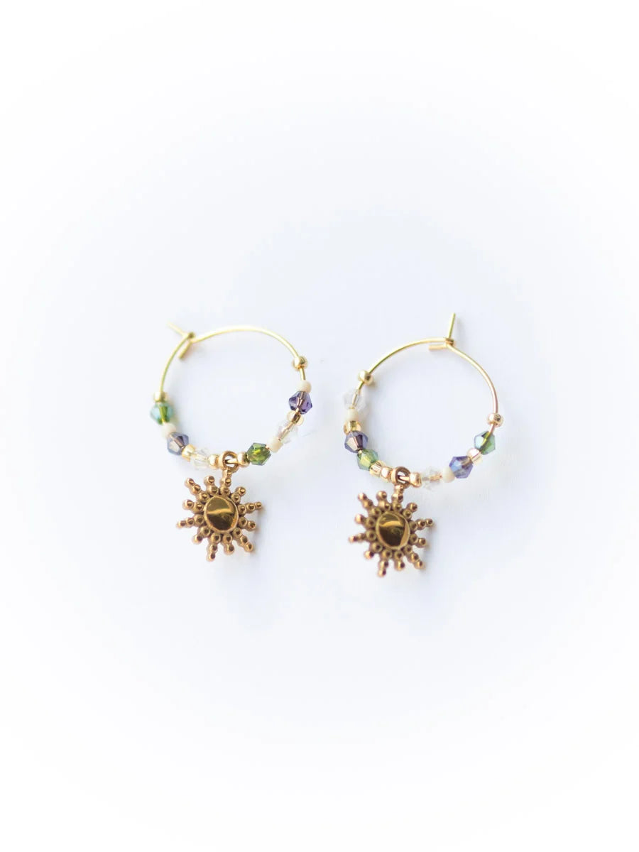 Daydream Beaded Hoops