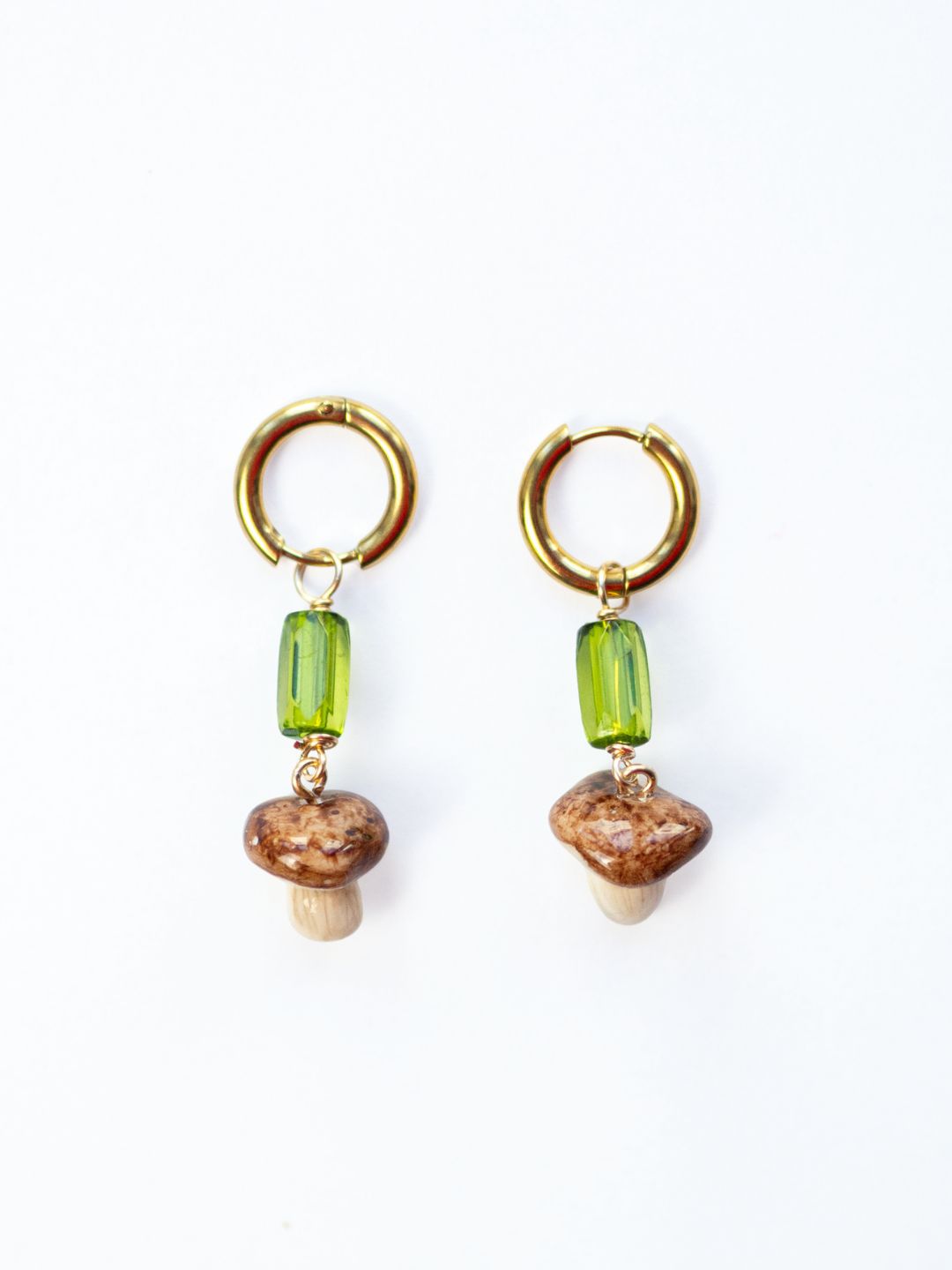 Mini Mushroom Dangle Earrings