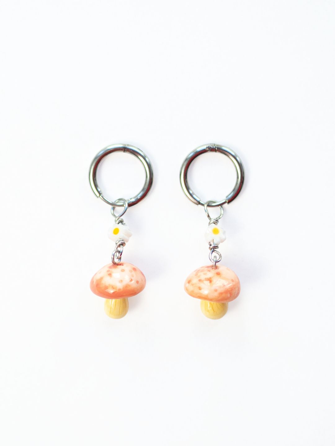 Mini Mushroom Dangle Earrings