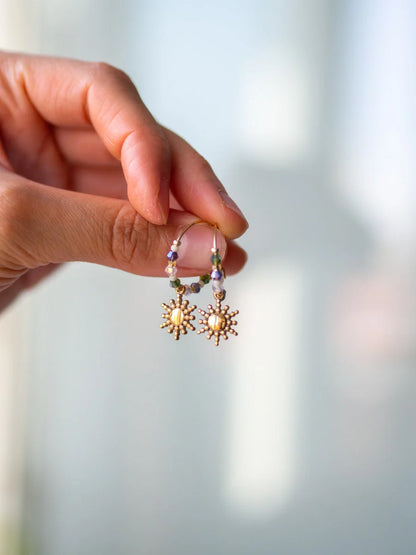 Daydream Beaded Hoops