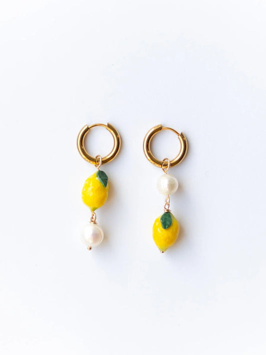 Lemon Pearl Earrings
