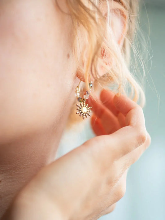 Daydream Beaded Hoops