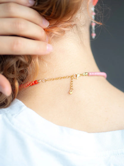 Blush & Cherry Chunky Choker