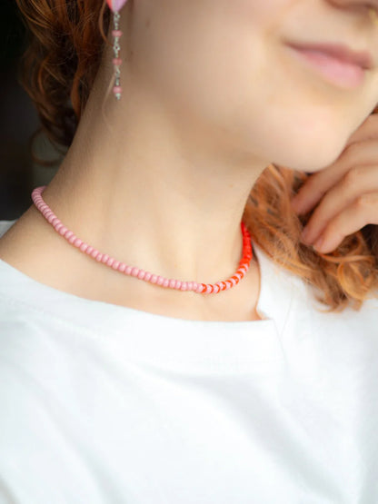 Blush & Cherry Chunky Choker